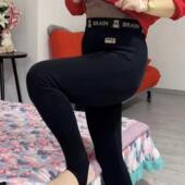 显瘦黑色外穿面膜脚踩长裤 女士洋气百搭修身 高弹力打底裤 2024新款