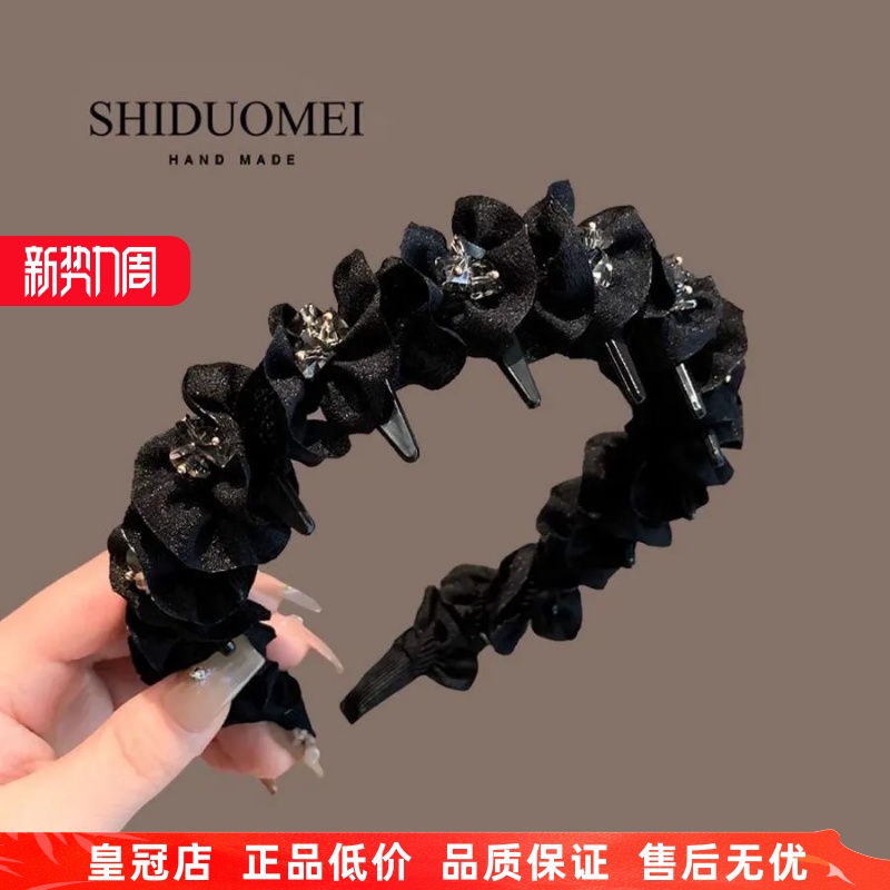 【艾拉公主】木耳边缠绕高颅顶显发量波浪发箍新款气质头箍女发饰