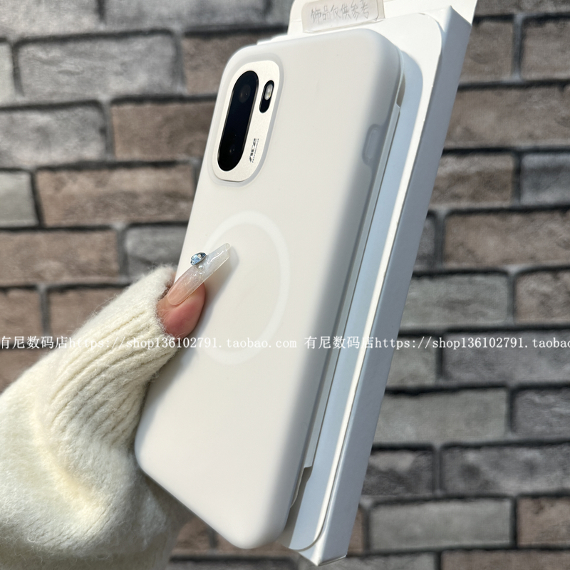 适用1+ace6T磁吸果冻手机壳一加ace6T液态硅胶1+ace5pro保护套一加13新1+15耐脏1+13t半透MagSafe无线充ace6T