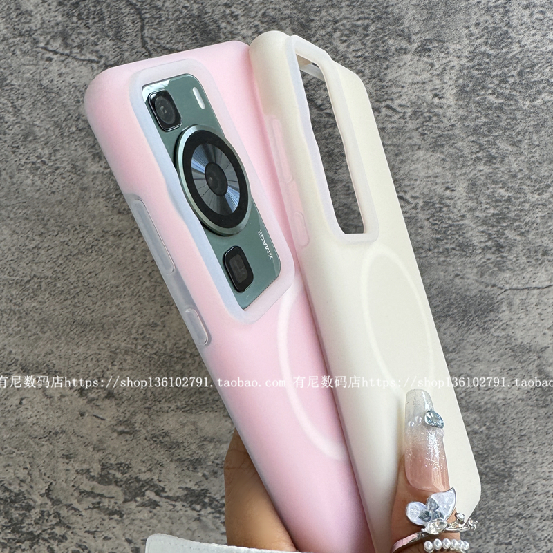 YOONIA适用华为P60磁吸果冻P60pro液态硅胶puara70手机壳全包半透明mate60保护套40个性软糯mate70新P50pro新