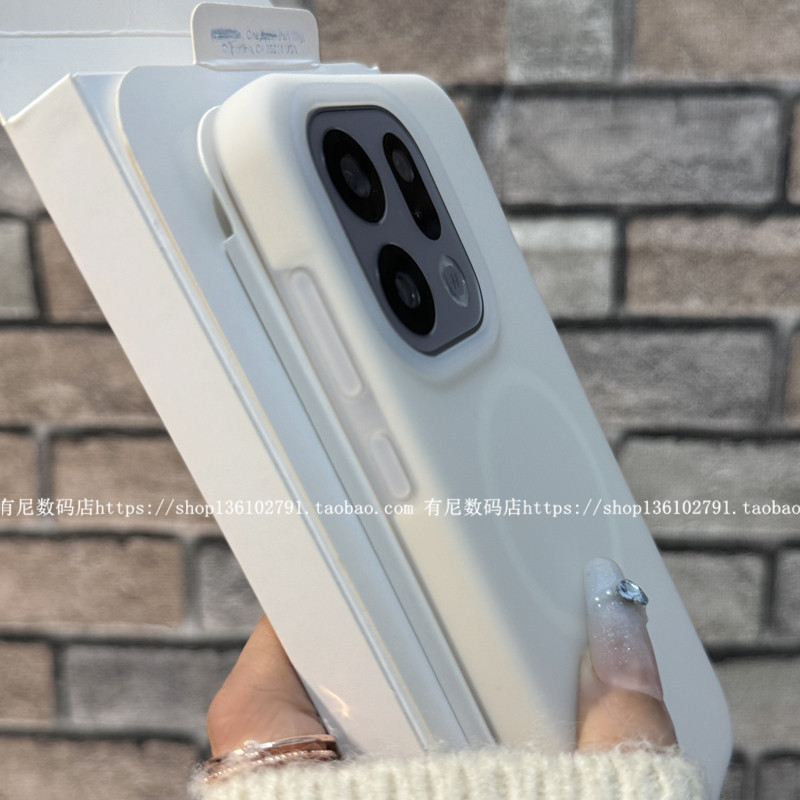 适用findx9磁吸findx9pro手机壳findx8s液态硅胶s+果冻OPPO保护套ultra小清新reno13pro复古reno14男1+13t女