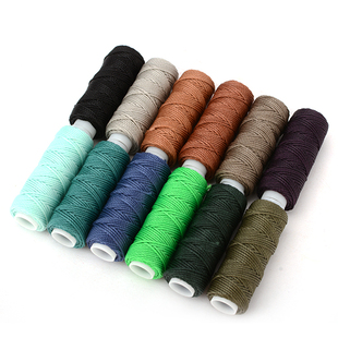 0.45mm不散股蜡线编织 手工DIY手缝线手缝皮具制作涤纶圆蜡线盒装