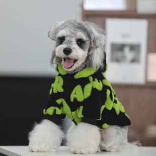 狗狗冬季棉衣小型犬雪纳瑞博美加厚保暖衣服宠物羊羔绒加绒冬装