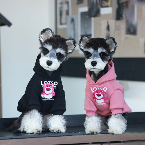 小型犬雪纳瑞泰迪博美秋冬加厚保暖冬装狗狗加绒可爱衣服宠物冬装