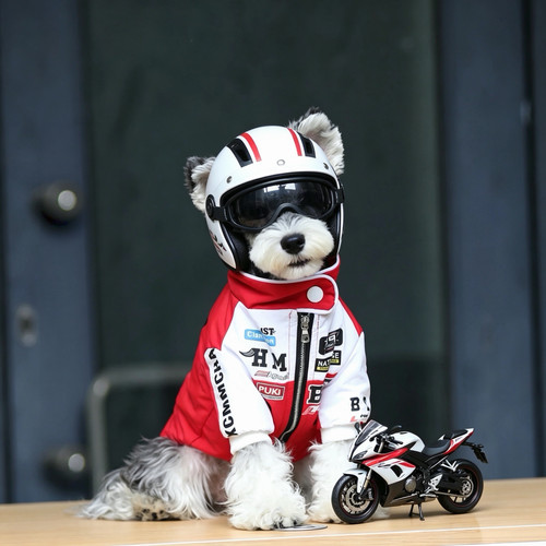宠物衣服机车风小型犬秋冬衣服