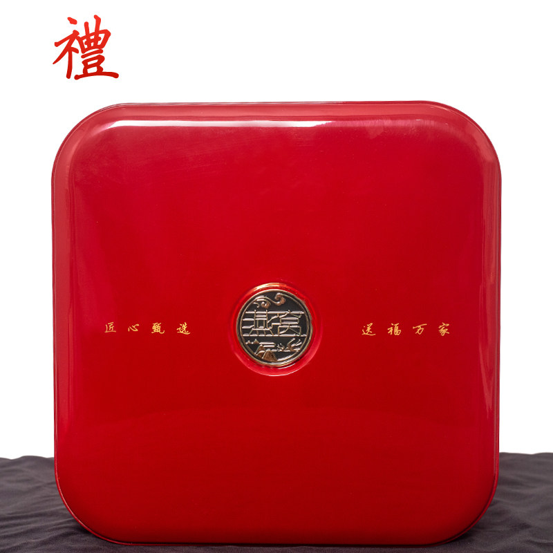 高光红色燕窝包装空盒子