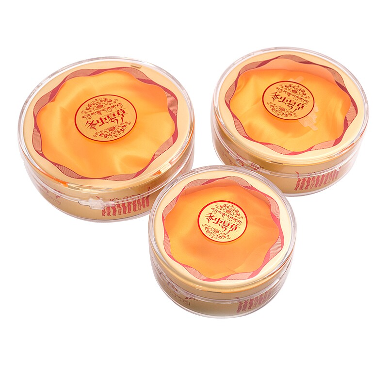 高档亚克力虫草内盒红色边冬虫夏草内胆厚款塑料盒卡纸锁扣空盒子