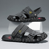 防滑透气休闲外穿包头半拖运动爸爸户外凉拖鞋 夏季 包头沙滩鞋 男士