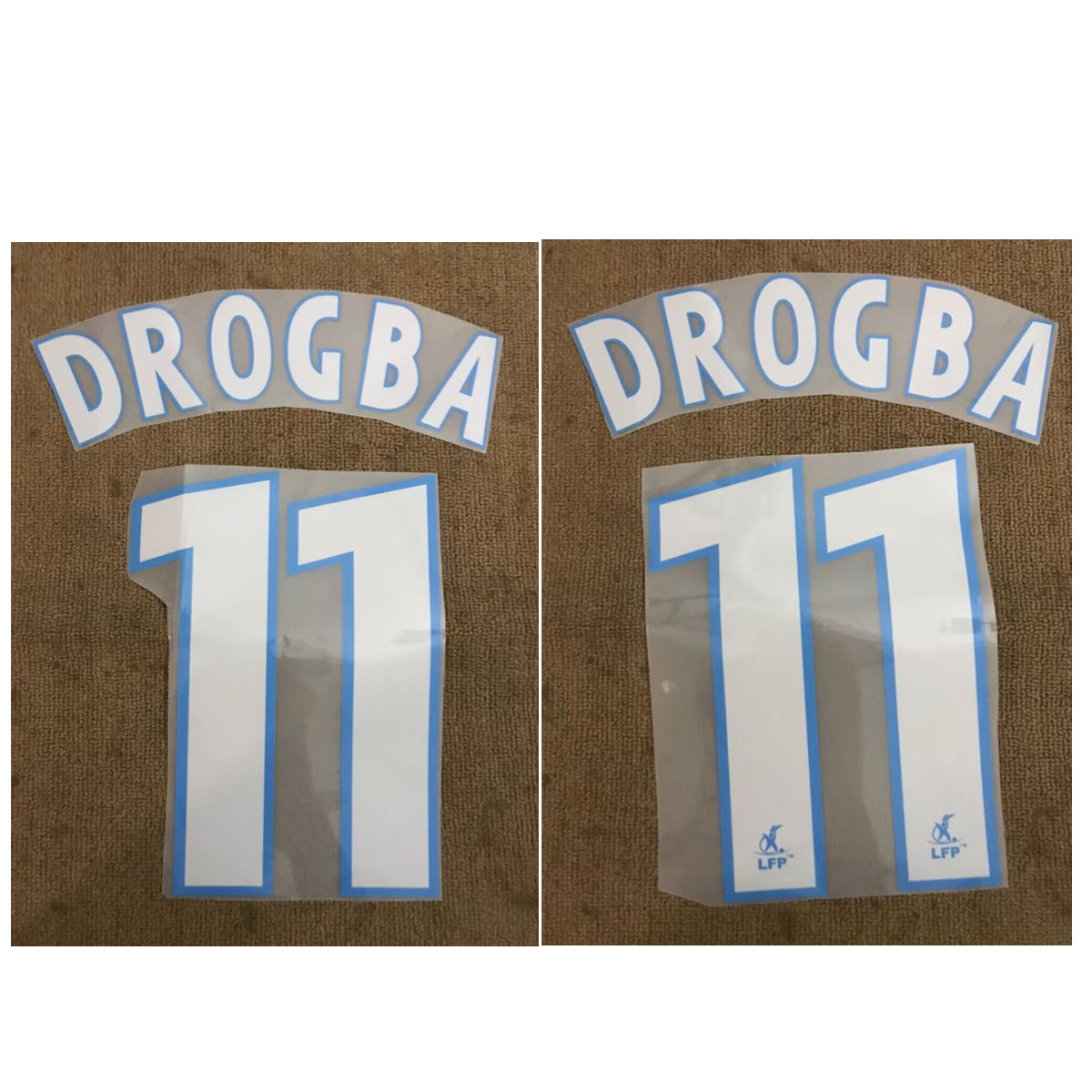 马赛印号11号德罗巴#11 DROGBA Nameset热转印烫画