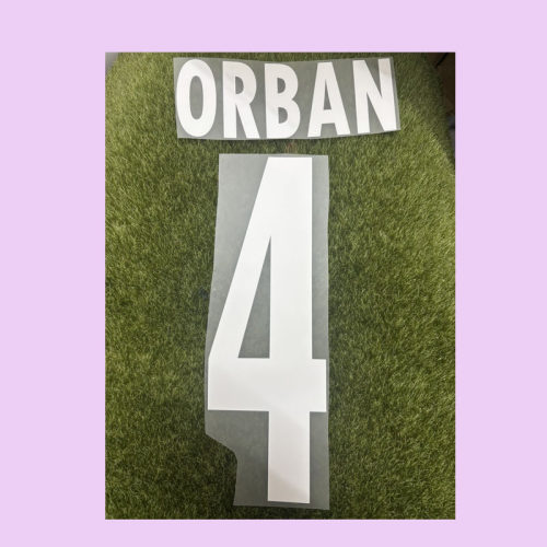 德甲莱比锡4号奥尔班印号#4 ORBAN Nameset 热转印烫画印字