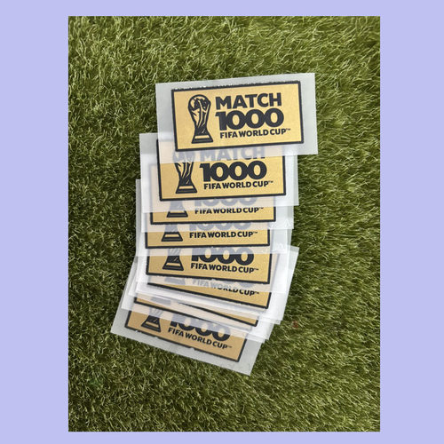 2026世界杯1000场比赛纪念章胶印材质日本突尼斯比赛热转印