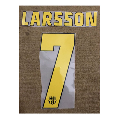 巴萨印号7号拉尔森#7 Larsson Nameset印号热转印印字印号