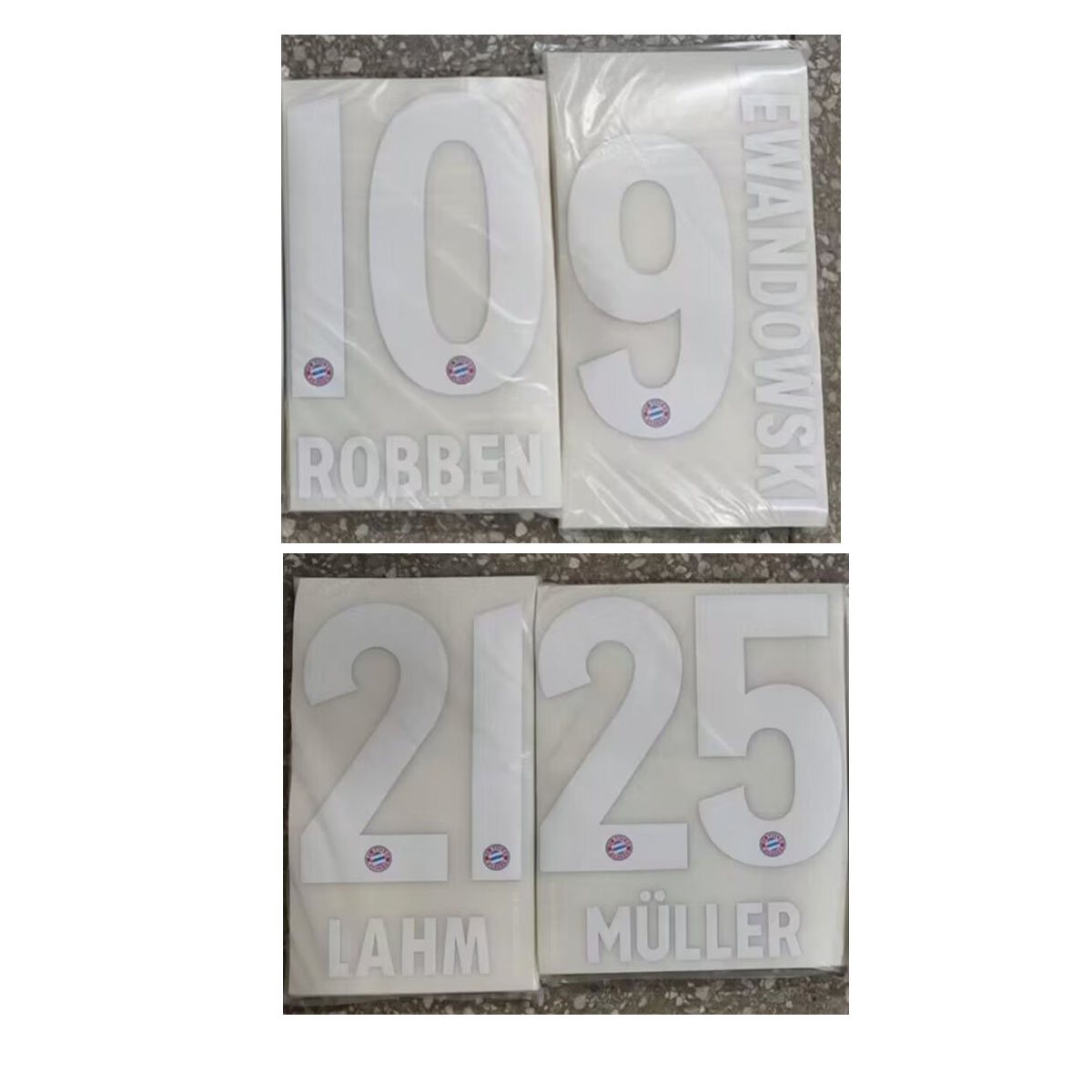2019-2021德甲9号莱万印字25号穆勒21号拉姆10号罗本热转印印号
