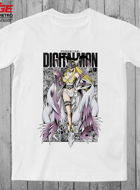 天女兽T恤Angewomon日系动漫潮流文化衫原创大码纯棉宽松潮牌体恤