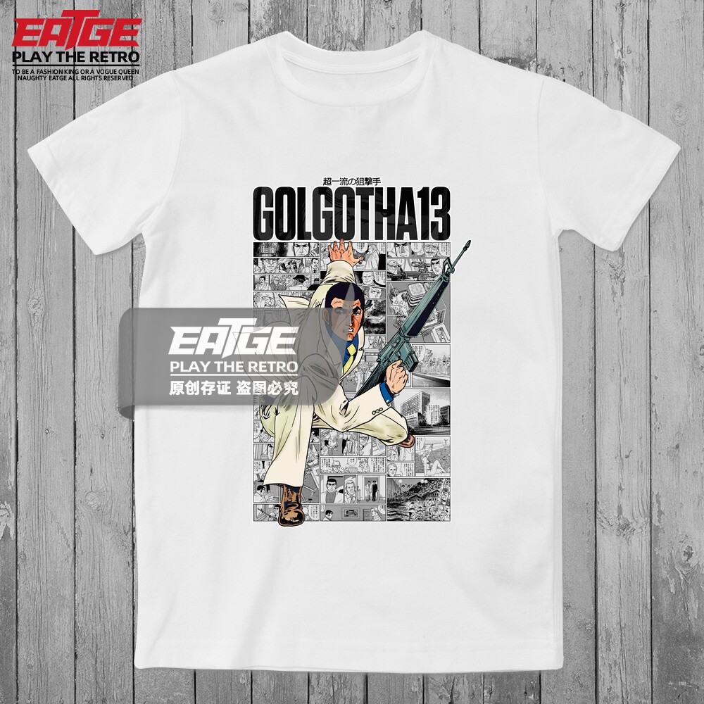 狙击手G体恤GOLGO骷髅13漫画Duke东乡同人二创纯棉潮牌二次元T恤