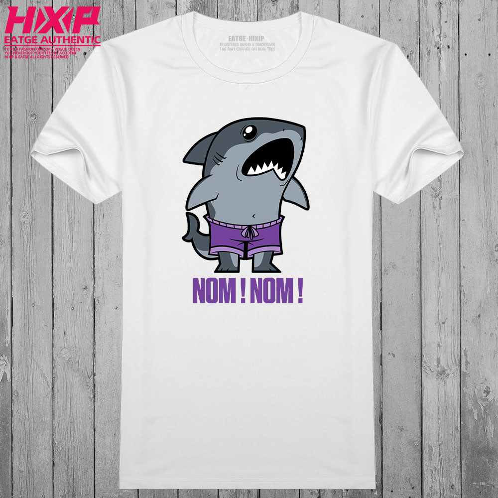 nom鲨鱼王体恤x特遣队自杀小队2可爱纳纳塞纯棉定制潮牌印花t恤