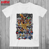 勇者系列八大勇者机甲T恤凯撒太阳特急传说黄金王指令原创体恤