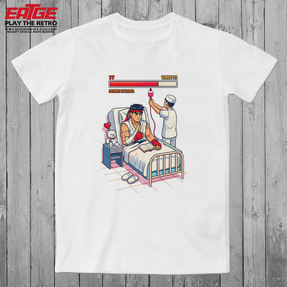 街头霸王搞怪输血纯棉T恤