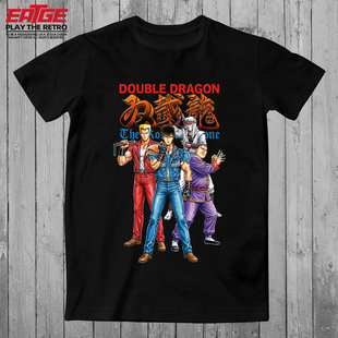 双截龙3体恤罗塞塔之石NES怀旧红白机游戏FC原创电竞潮牌纯棉体恤
