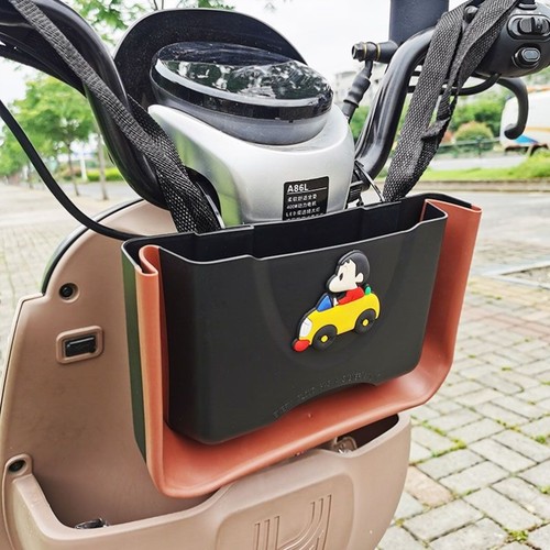 电动车挂包前置防水通用收纳盒大容量收纳袋电动车手机储物包车筐