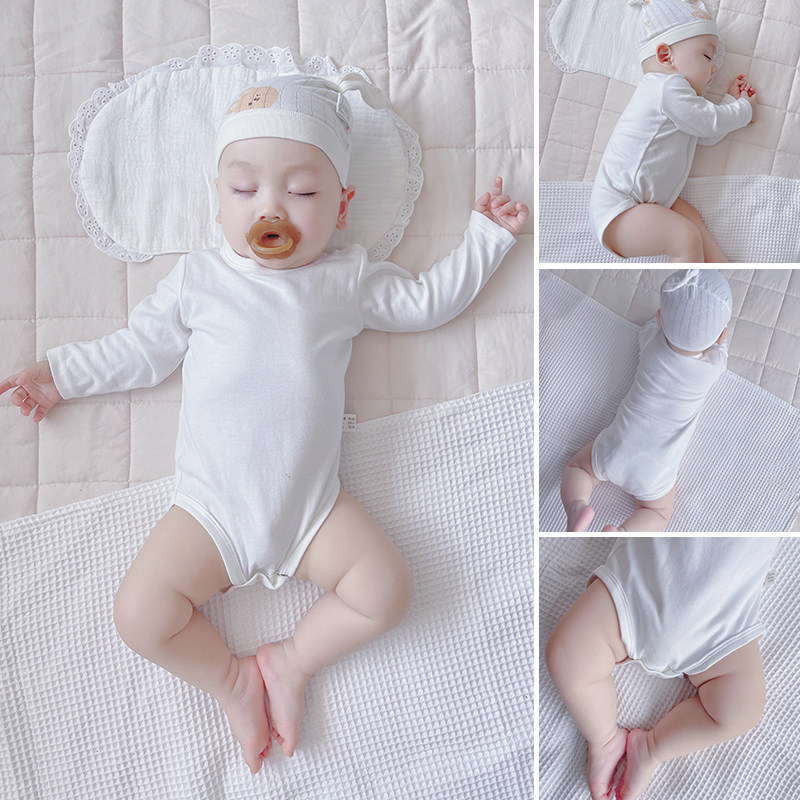 新生儿包屁衣春秋季纯棉男宝宝长袖三角哈衣女婴儿空调服睡衣爬服,童装/婴儿装/亲子装,连身衣/爬服/哈衣,淘宝优惠券,粉丝福利购,淘宝优惠卷