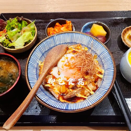 日式风餐具拉面碗创意陶瓷