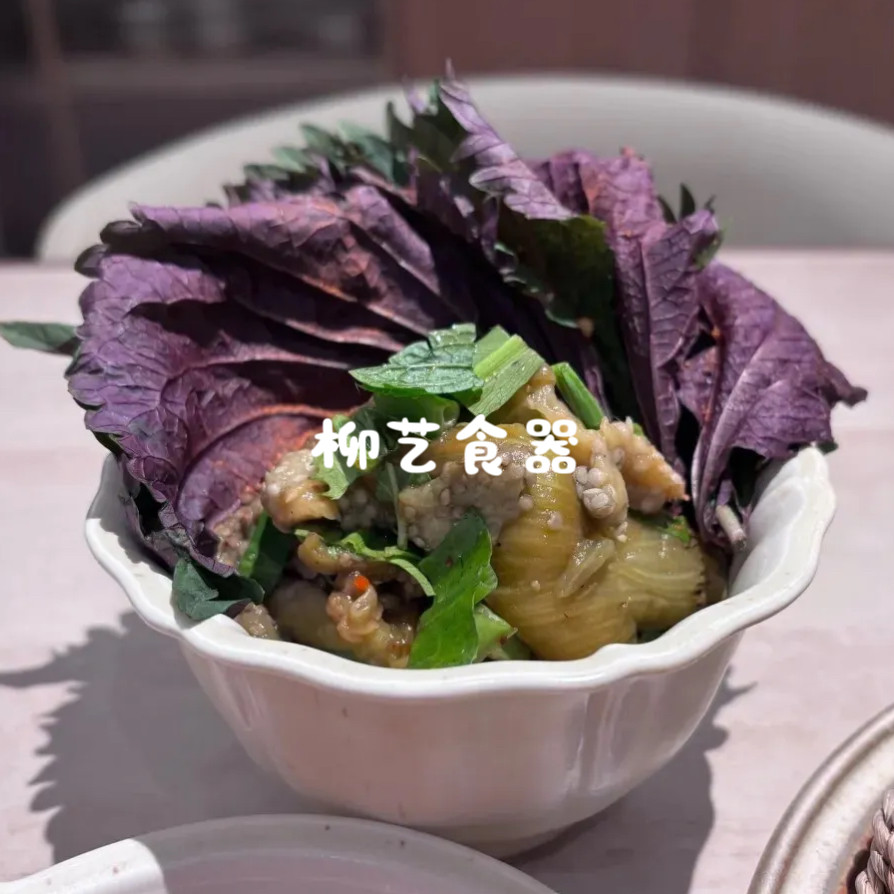 新中式陶瓷餐具小吃前菜甜品碗冷菜盘米饭碗凉菜碟刺身盘甜水碗钵