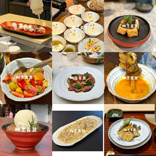 新中式陶瓷餐具水果沙拉碗刺身拼盘小吃寿司汤碗复古云贵川菜盘子