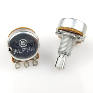 500K 250K 台湾Alpha阿尔法电吉他电位器 电贝司贝斯音量音色旋钮