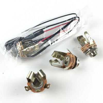 正品美产 Switchcraft 电吉他电贝司电贝斯插孔 主动插孔立体插口