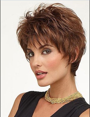 外贸高温丝玫瑰网欧美时尚风假发