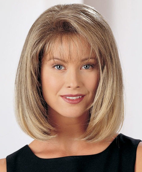 时尚女欧美假发中长发 女士lob发型 假头套外贸热销