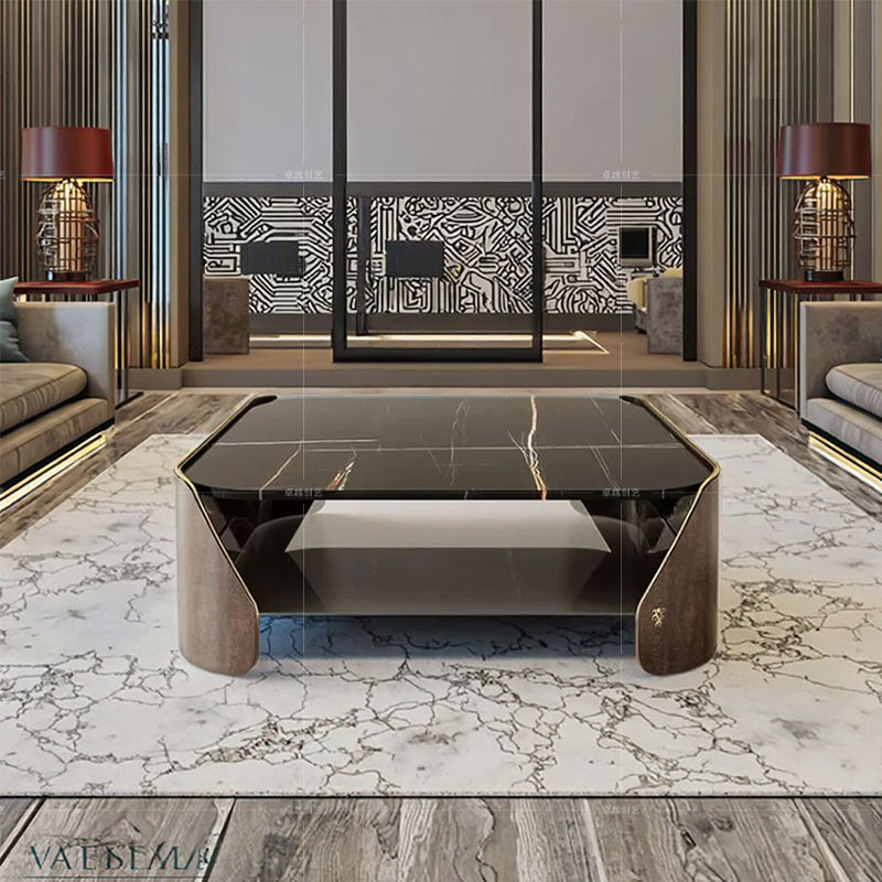 ZYCY大理石高端设计师款意式茶几