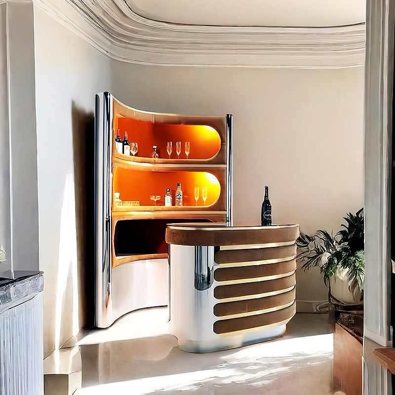 ZYCY吧台柜三角靠墙设计师款