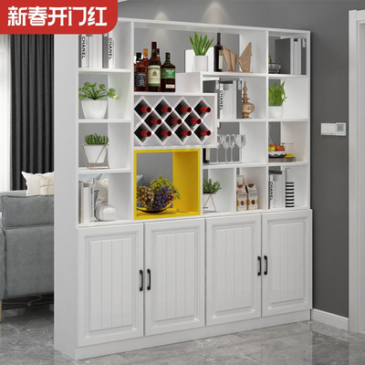 酒柜现代简约客厅隔间柜门门厅柜双面屏风装饰柜入户玄关柜鞋柜一