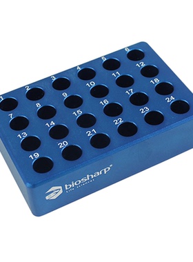 Biosharp/白鲨  BC031  2.0ml低温金属冰盒（平底） 24孔/个