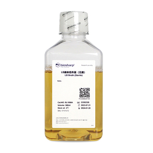 Biosharp/白鲨  BL1058A  LB液体培养基（无菌）500ml/瓶