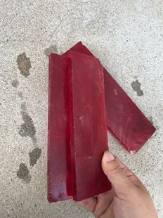 红宝石石刀长版条状毛坯料切人工合成琉璃石方形家装饰品切片打刀