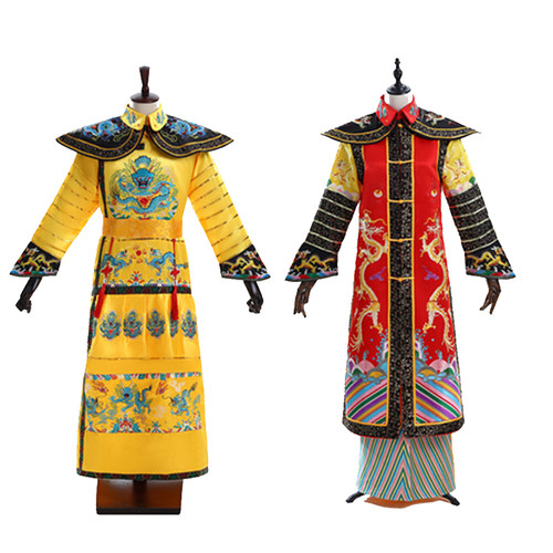 清朝皇帝皇后乾隆雍正康熙帝古装王帝王后朝服龙袍凤袍舞台演出服