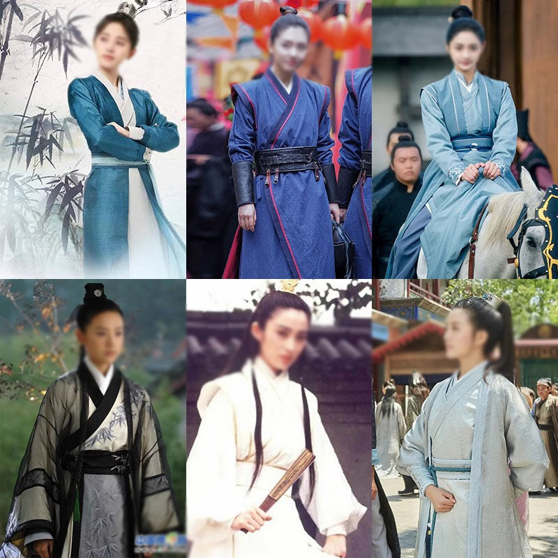 影视唐朝宋朝女扮男装女反串古装女剑客骑马侠女古装舞台演出服