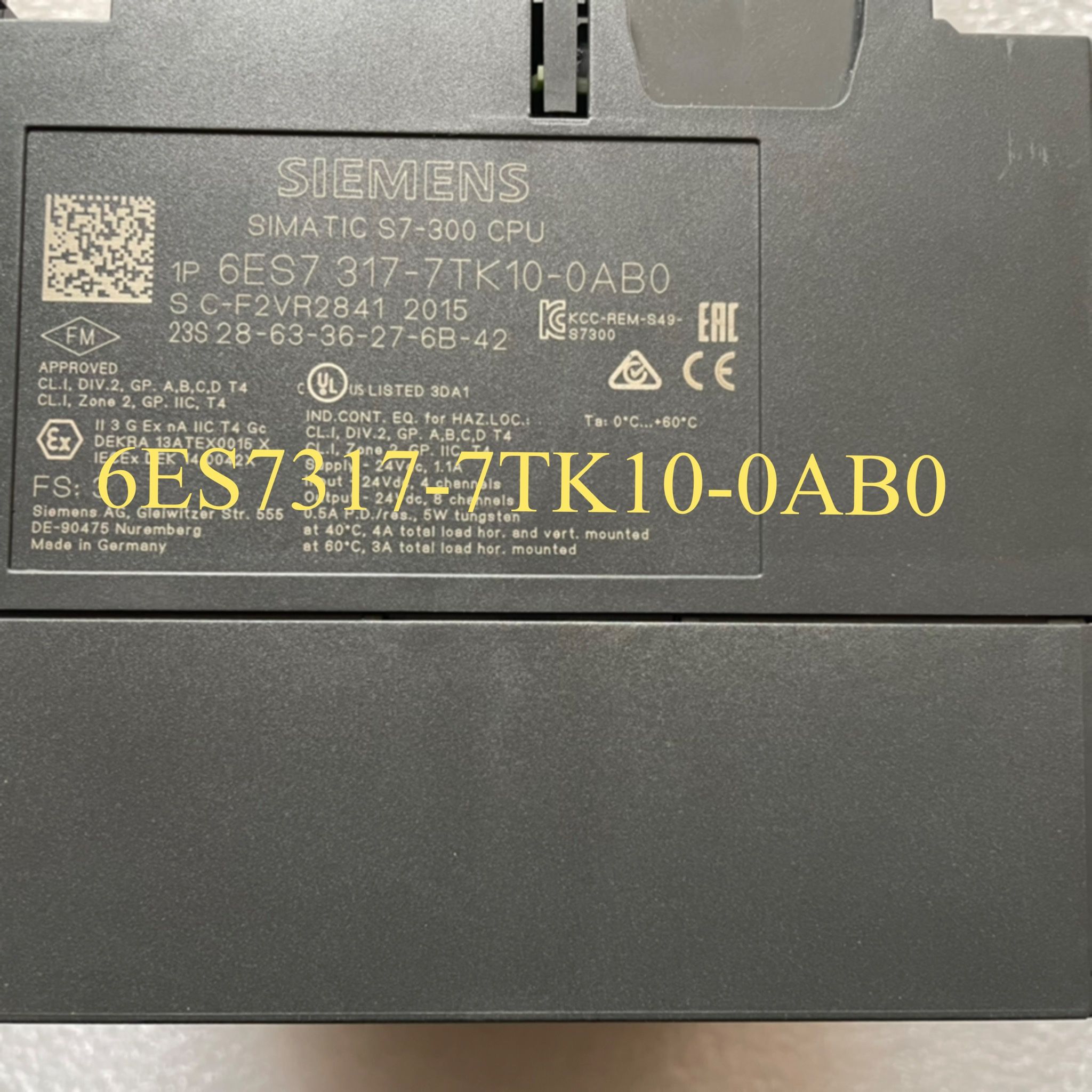 运动控制模块6ES7317-7TK10-0AB0全新原装中央处理器模组