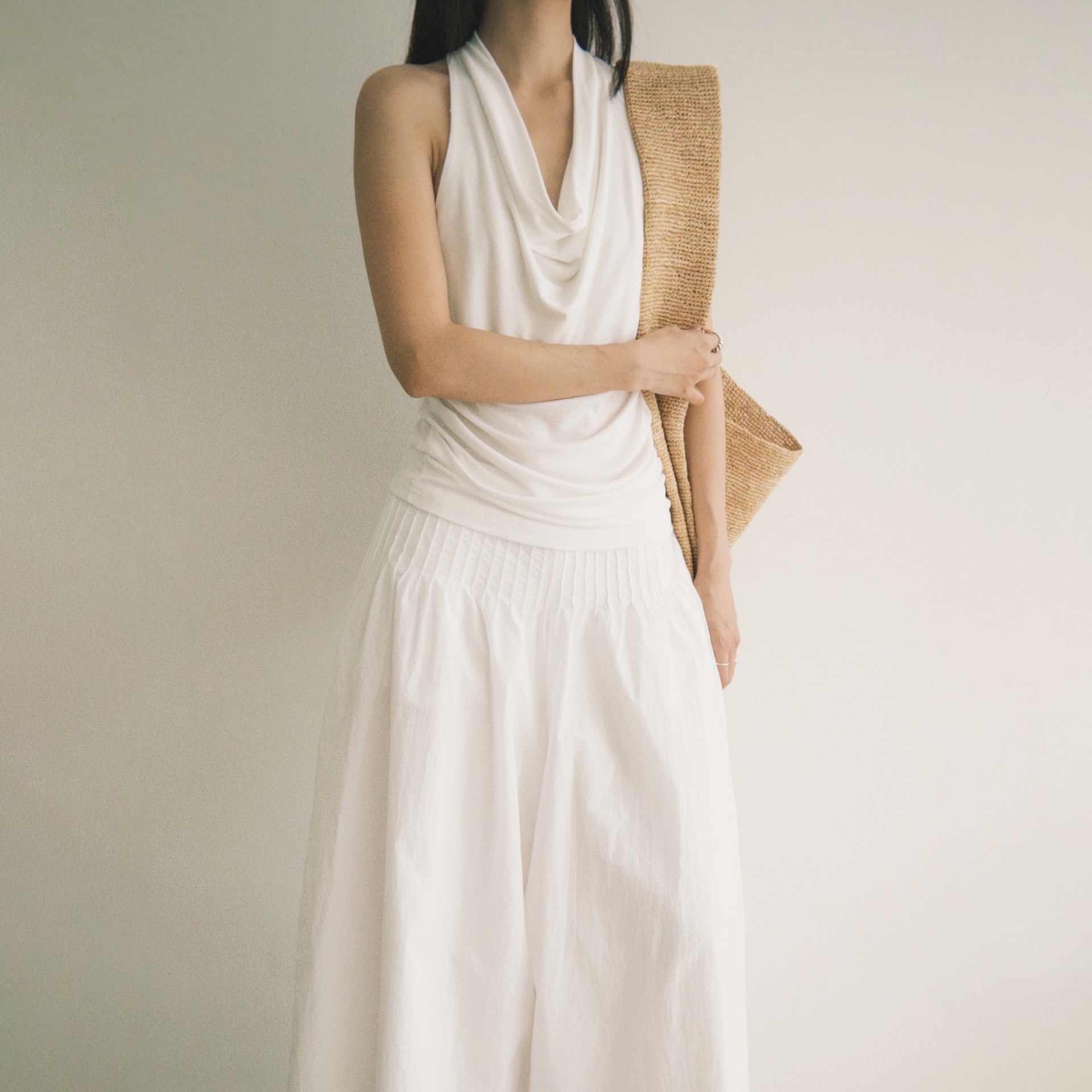 NUEE LAB 设计师款小众设计感轻薄针织挂脖背心吊带上衣女T恤夏潮,女装/女士精品,T恤,淘宝优惠券,粉丝福利购,淘宝优惠卷