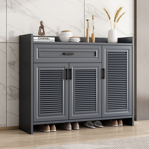 全铝合金对开门大容量玄关鞋柜