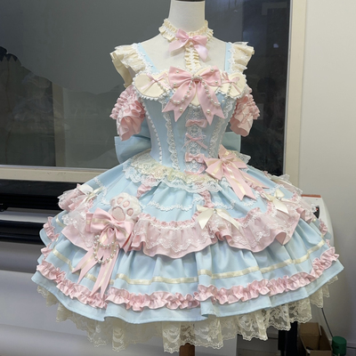 【意向金】5r抵30r 糖果色甜系Lolita华丽大小姐优雅公主裙