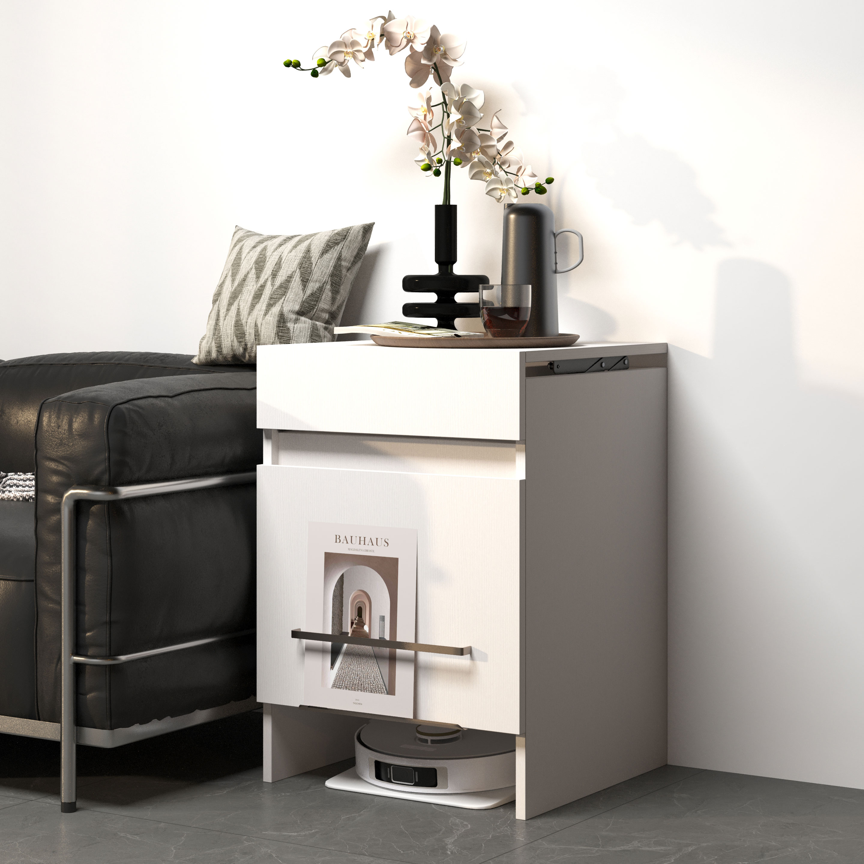 轻松换水无需挪动柜子可储物