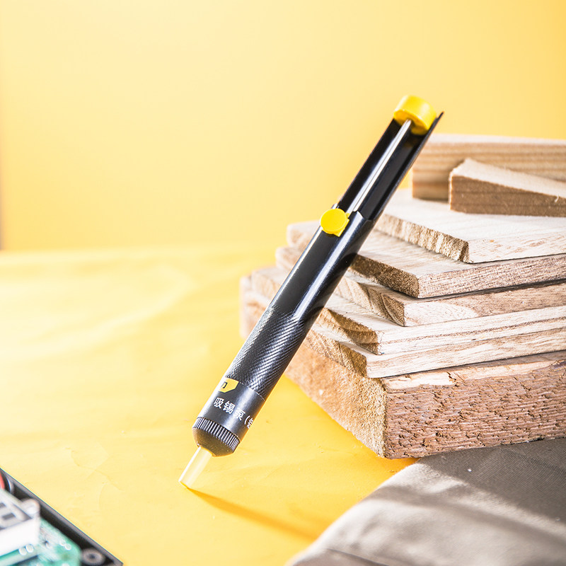 得力 DL-8720全铝吸锡器强力吸枪吸锡泵吸锡枪助焊接工具耐高温