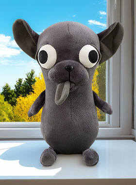 宠物狗公仔玩偶毛绒玩具丑萌生日礼物玩具呆表情包抱枕恶搞怪物