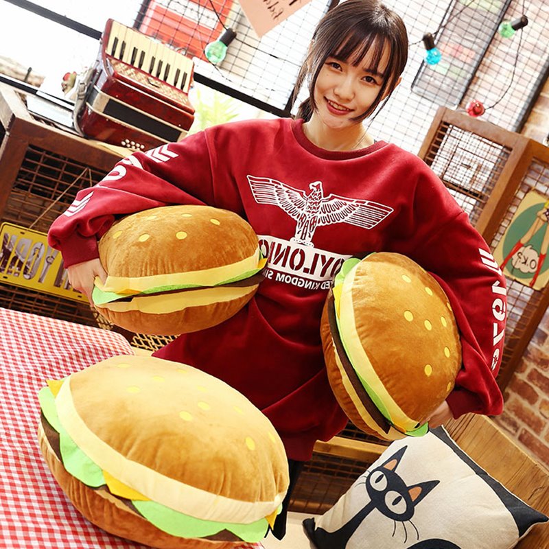 originality doll Plush toy Pillows Large Office Pillow Seat cushion Hamburger children birthday gift girlin the Toy/Childs/Puzzle/Building block/Model , Plush Fabric Toys  category - from Buy2taobao.com to provide professional Taobao agent buy service