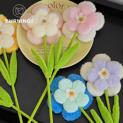 贝影 田园风原创毛绒花diy花束装饰单支花卧室氛围感摆件花艺资材