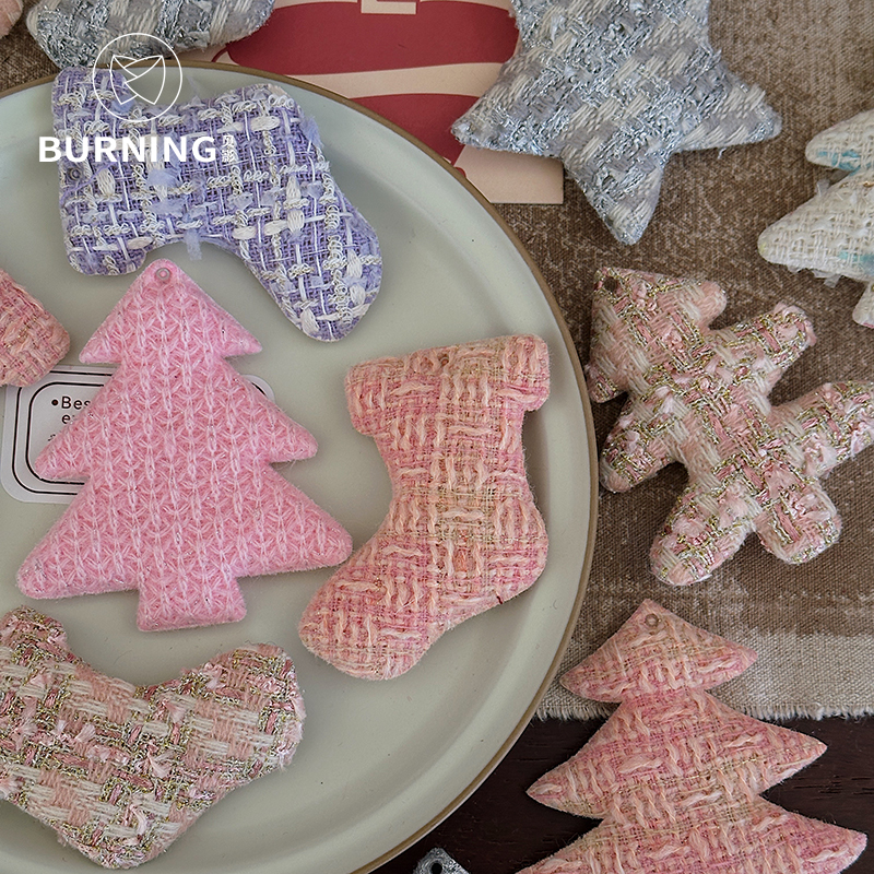 贝影圣诞元素配件手工车挂配饰